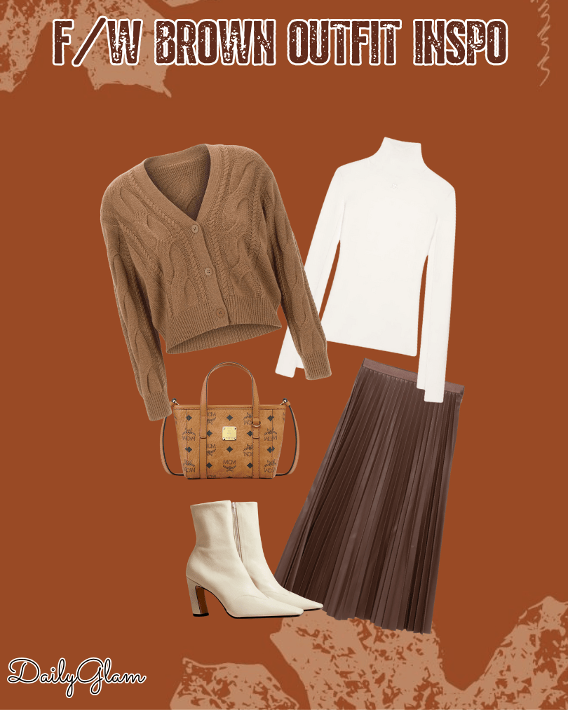 brown monochrome look