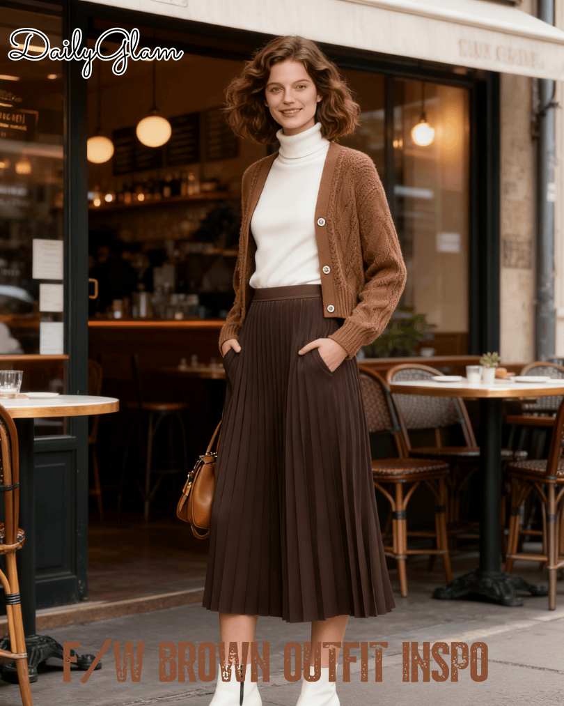 brown color outfit