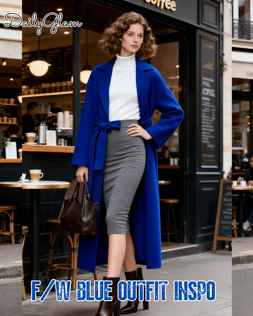 blue fall-winter outfit