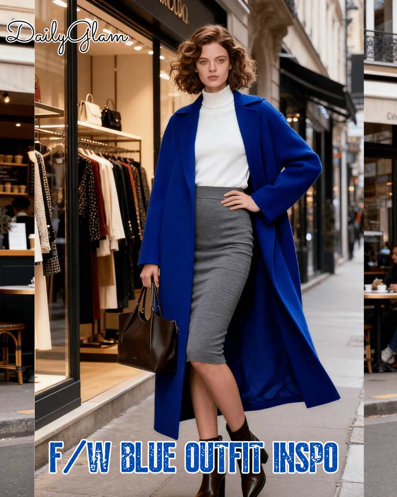 blue fall-winter outfit