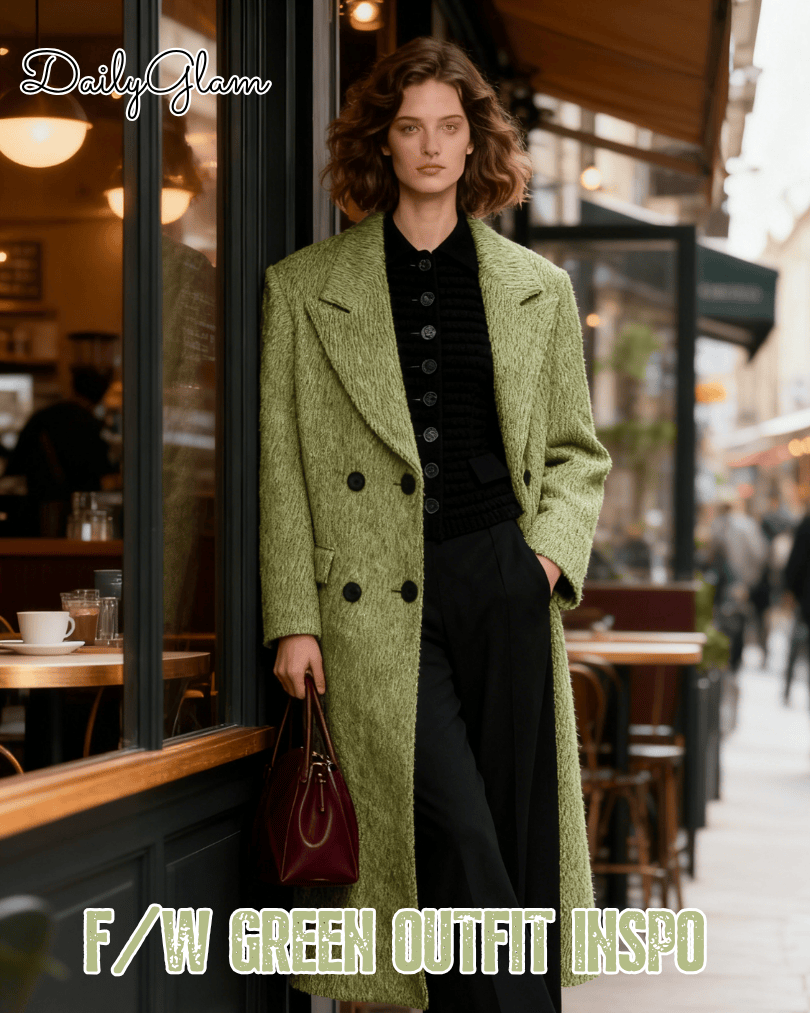 fall winter outfit ideas green