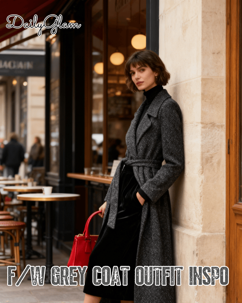 how to style a gray coat