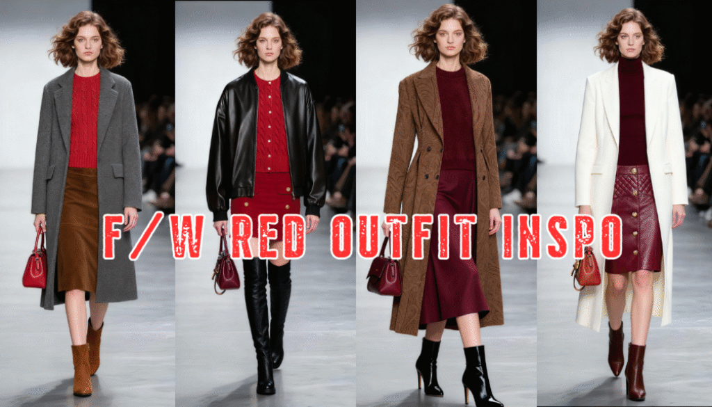 red outfit ideas fall winter