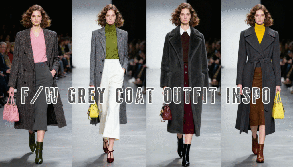 gray coat outfits