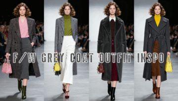 gray coat outfits