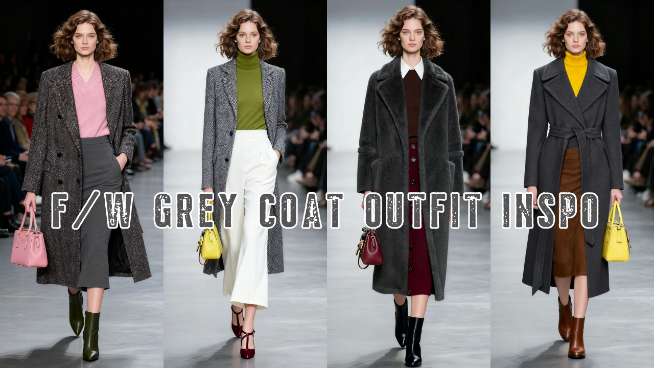 gray coat outfits