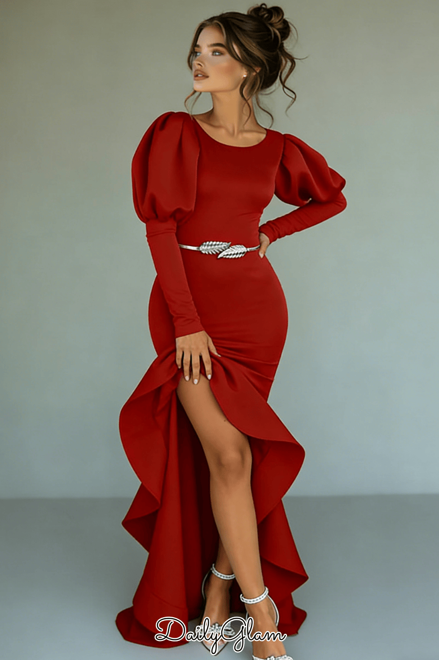 Velvet Christmas Party Dress