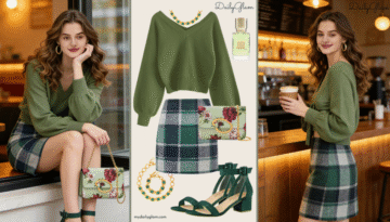 Fall Winter Olive Green Chic Outfit