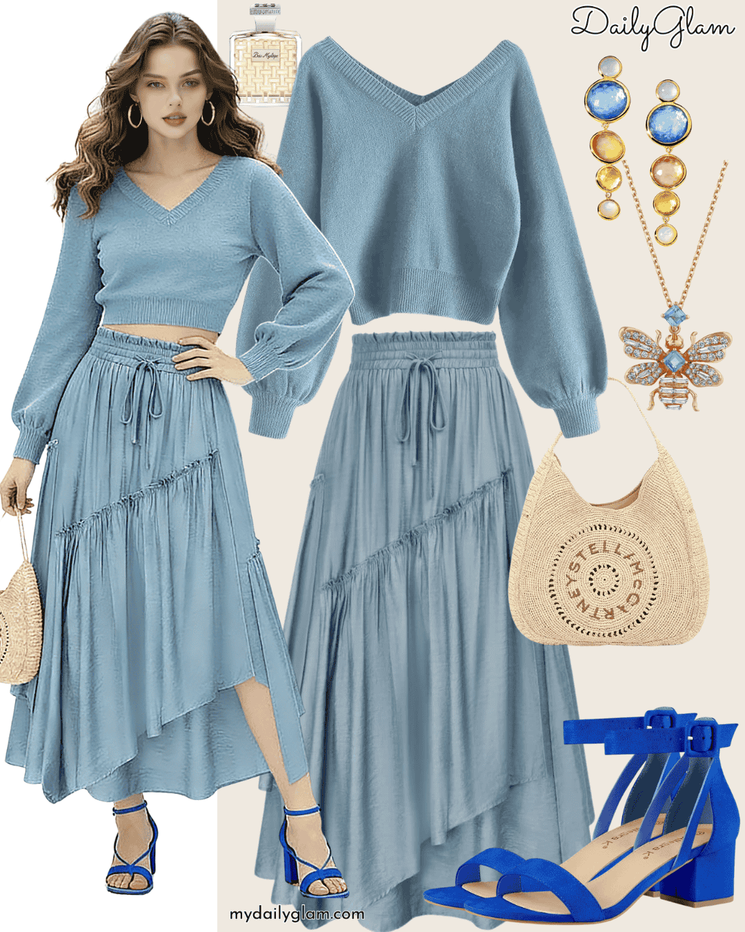 Romantic Boho Maxi Skirt Outfit for Brunch & Date Nights