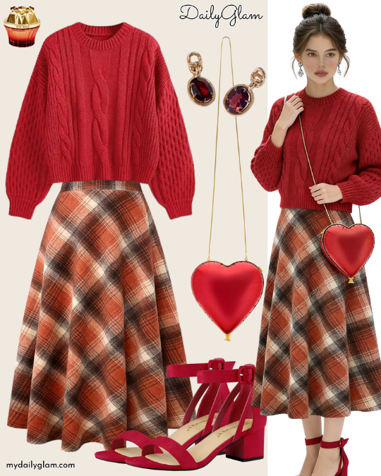 vintage winter outfit women