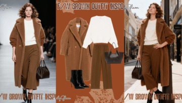 Fall Winter Brown Teddy Coat Outfit