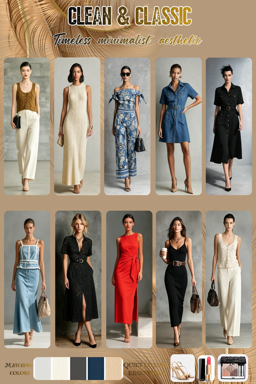 clean line minimalist outfits