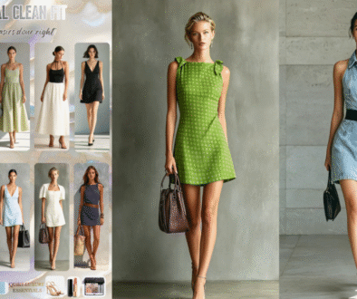 neutral clean fit dresses