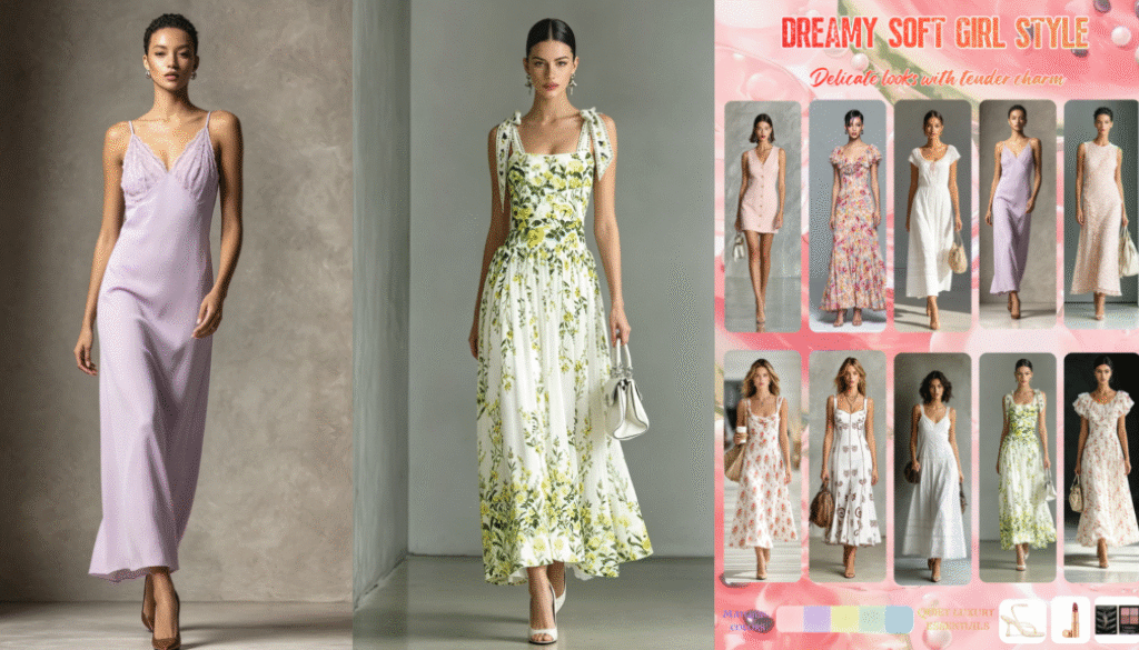 soft girl style dresses
