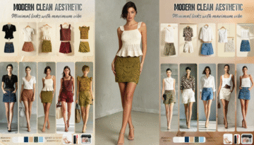 modern clean aesthetic outfits