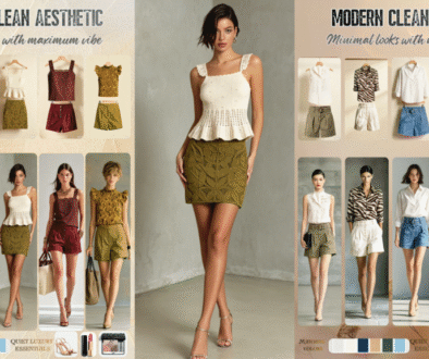 modern clean aesthetic outfits