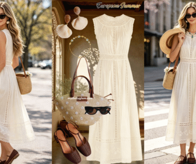 French elegance white dress