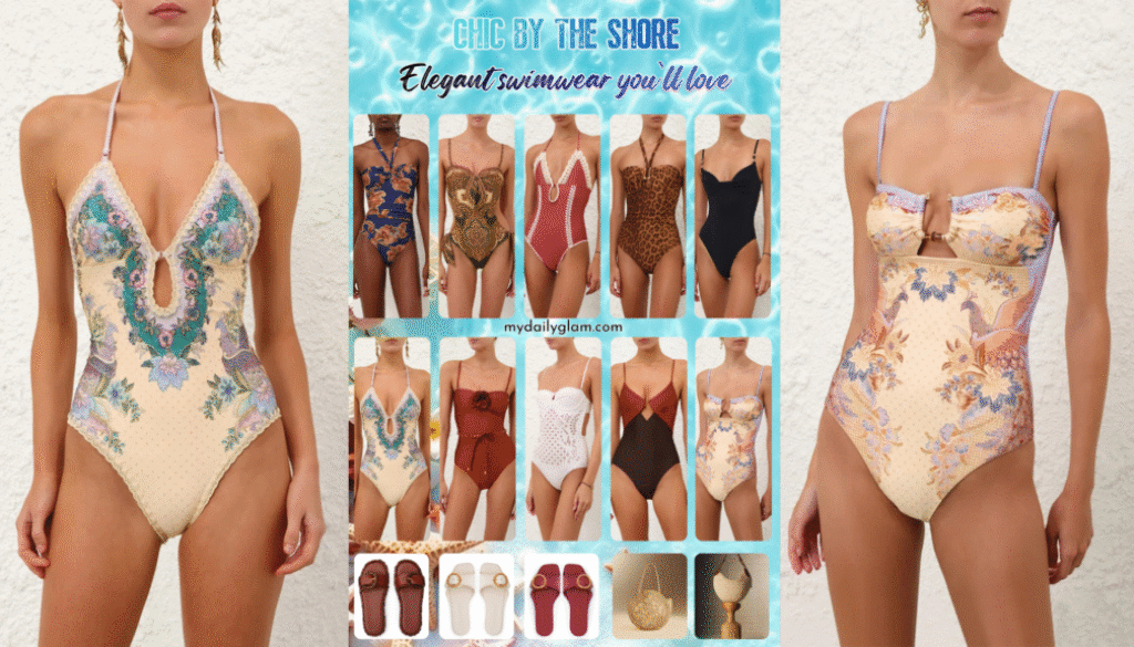 chic one-piece swimwear