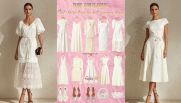 clean fit white dress