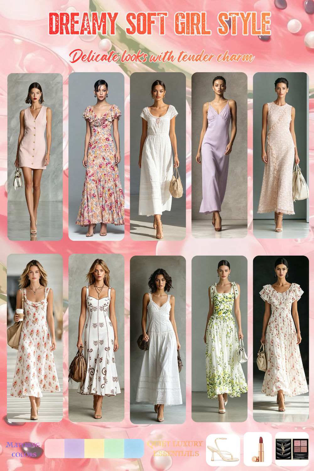 soft girl style dresses