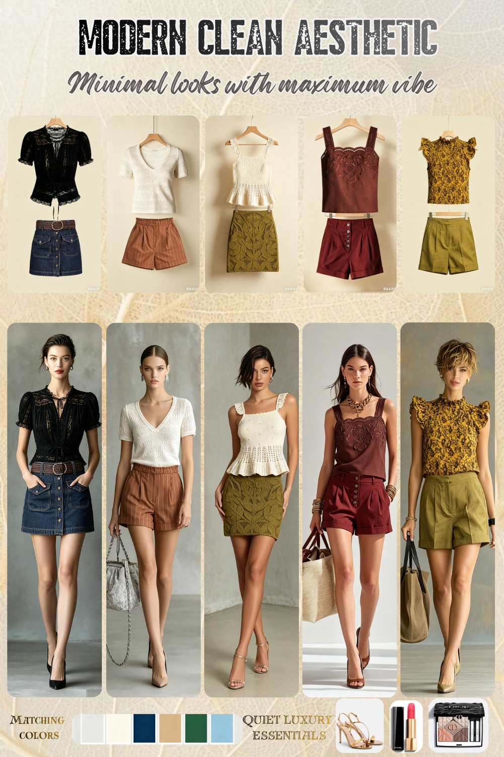 modern clean aesthetic outfits