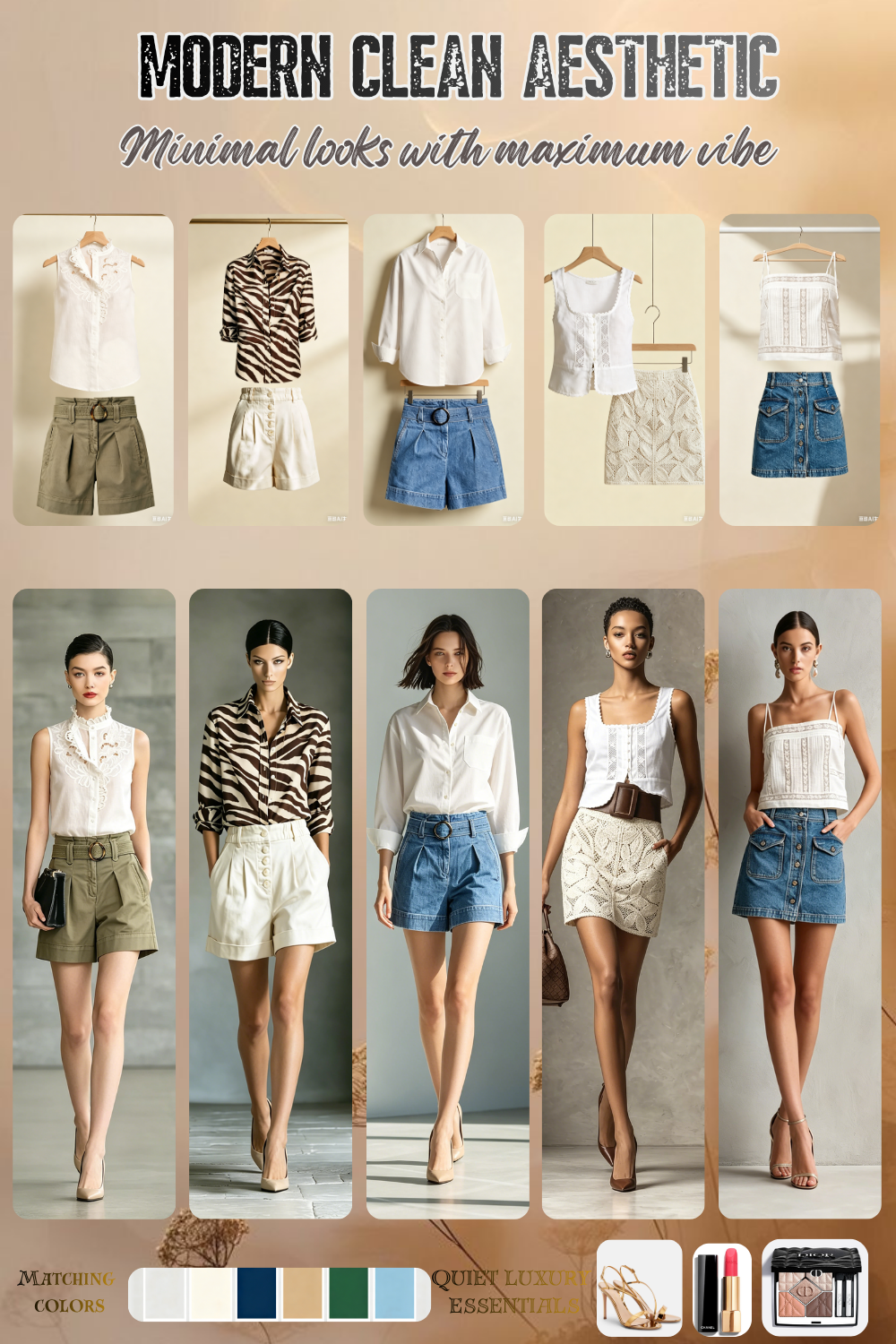 modern clean aesthetic outfits
