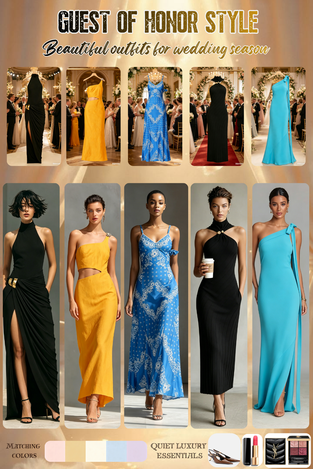 elegant wedding guest dresses
