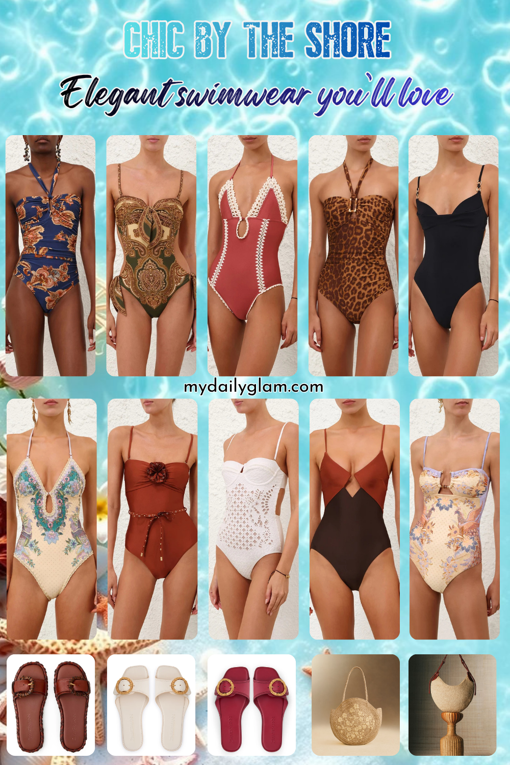 chic one-piece swimwear