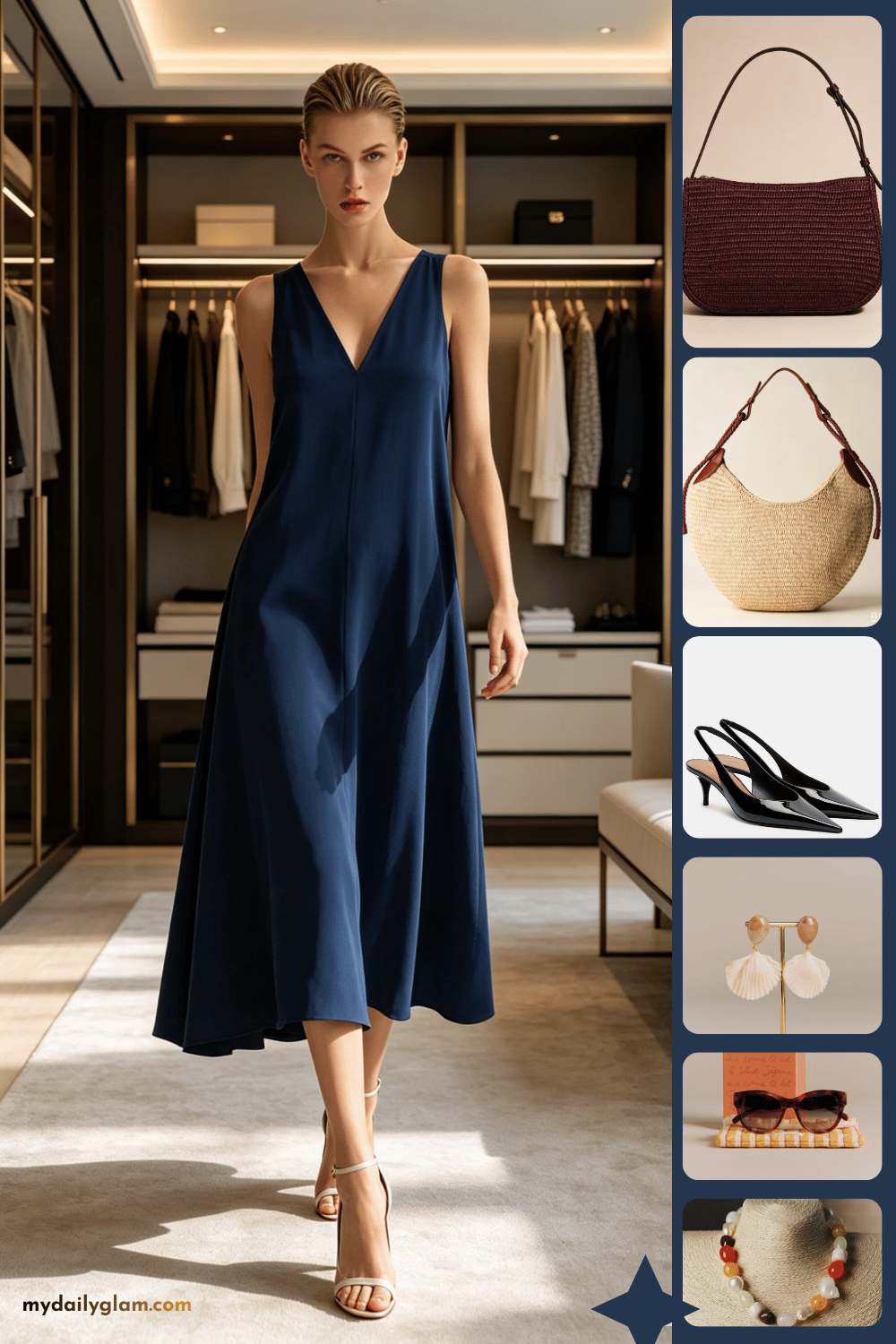 versatile navy summer dress