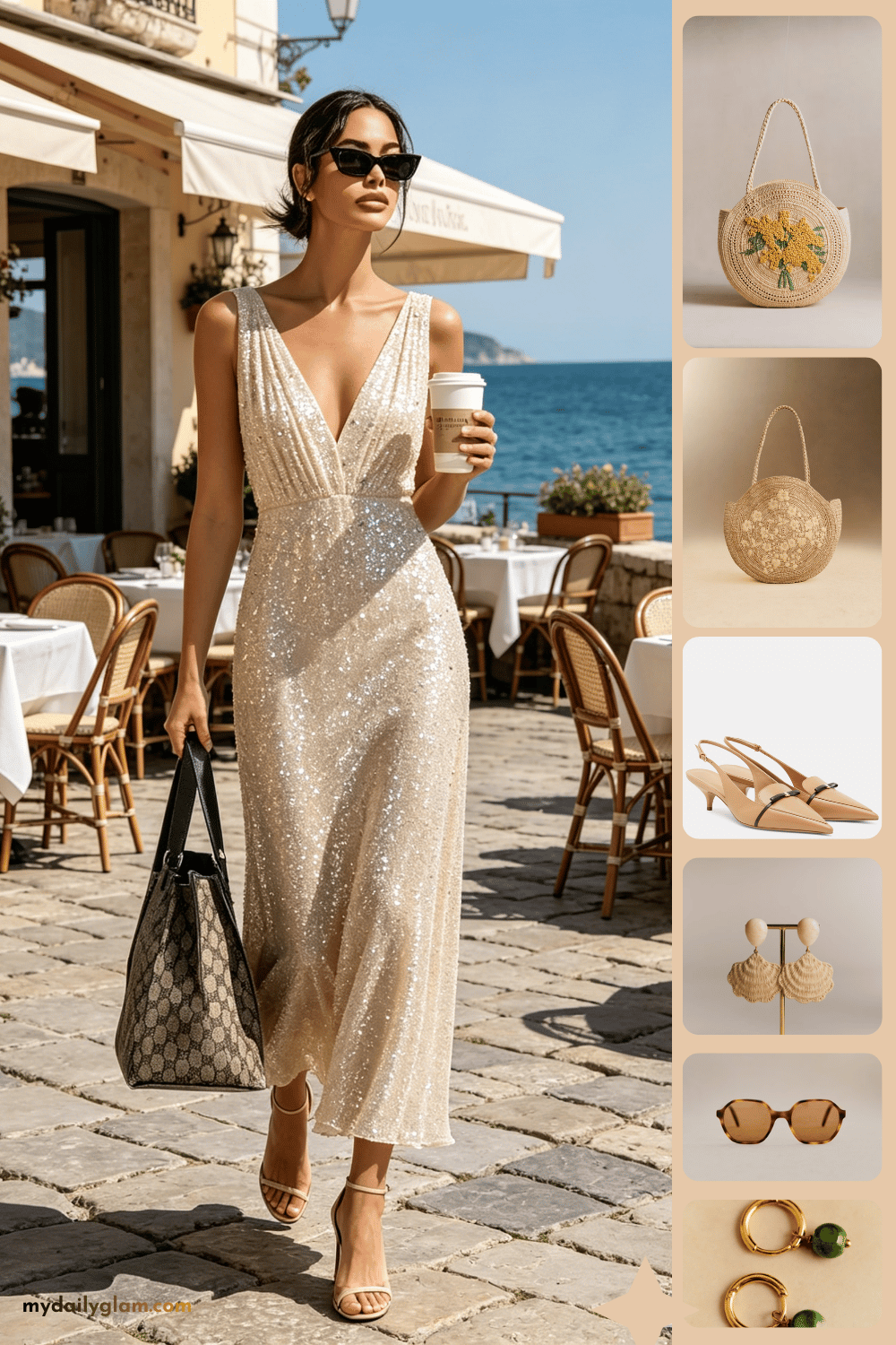 effortless white dress for summer