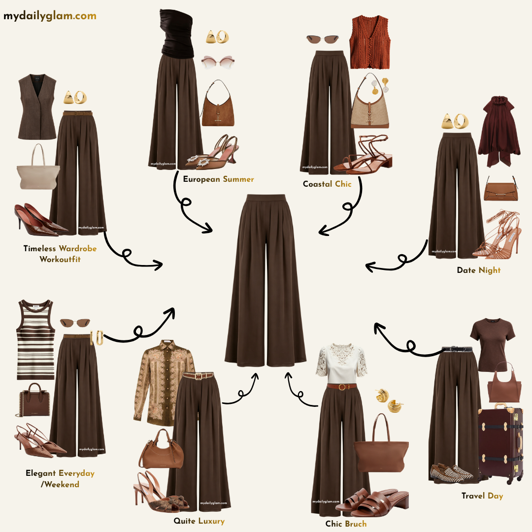 chocolate linen pants summer