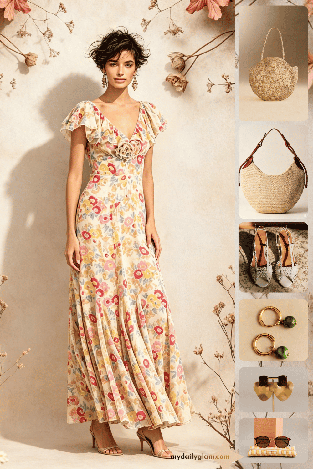paisley print midi dress