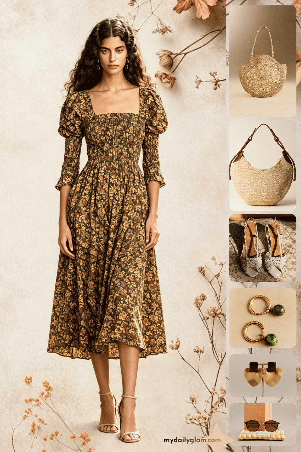 bohemian French elegance dress