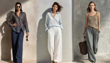 - summer linen pant sets for women 30+