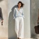 - summer linen pant sets for women 30+