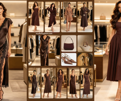 quiet luxury brown dress