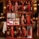 summer red date night midi dress