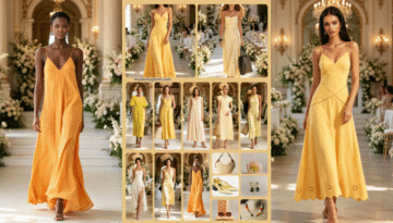 sunny yellow wedding guest dress