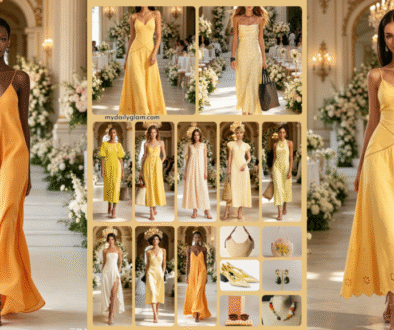 sunny yellow wedding guest dress