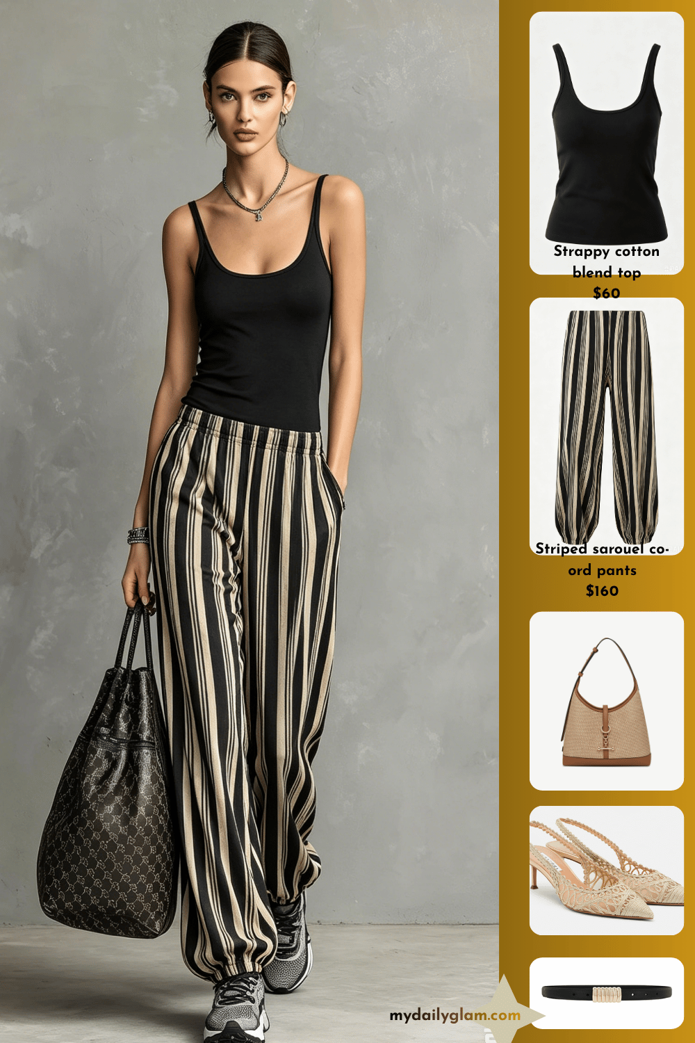 high-waisted linen pants 35+