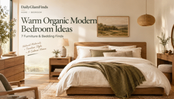 warm organic modern bedroom
